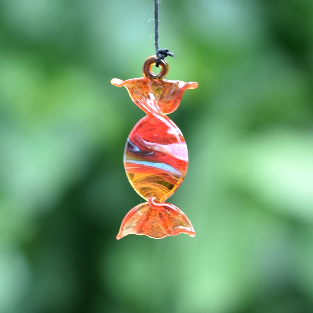 Assorted Multicolor Toffee Kids Christmas Tree Decoration Ornaments Set of 10 Pcs